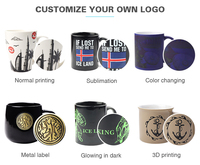 Cadeaux d'entreprise avec logo personnalisé, tasses en céramique durables, tasses à café en céramique personnalisées