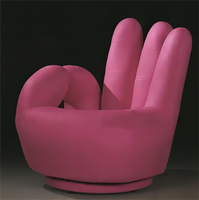 Beile Nouveau Fauteuil Gonflable en PVC à Dos en Forme de Main pour Équipement Publicitaire