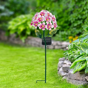 Luces Solares de Jardín con Forma de Hortensia, Resistentes al Agua, para Decoración de Patio, Camino y Jardín, Iluminación Nocturna - Product Image 5
