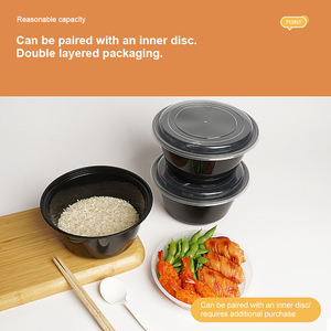 Одноразовая пластиковая тарелка TeGuan из пищевого пластика, экологичная, для салатов и супов, с возможностью индивидуального заказа, пригодная для микроволновой печи, современная упаковка для кемпинга - Product Image 2