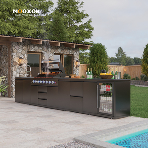 Outdoor Kitchen with Removable Grease Tray Easy Cleaning After Every <strong>Barbecue</strong> - Product Image 2