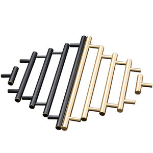 Gold Black Kitchen Cabinet Handle High-quality Modern Design Easy Installation Furniture Wardrobe Adjustable Pull Drawer Dresser - Product Image 3