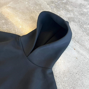 Felpa con Cappuccio da Uomo Personalizzata 600 GSM in Felpa Pesante, Taglio Corto e Squadrato, con <span class=keywords><strong>Spalle</strong></span> Scivolate, Vestibilità Oversize, Chiusura a Zip, Stile Streetwear - Product Image 3