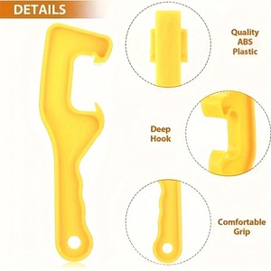 Drum Opener Plastic Yellow 200mm <b>Paint</b> <b>Bucket</b> Lid Lifter Durable Wrench - Product Image 2