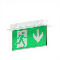 Meilleures ventes : Panneau de signalisation d'urgence LED SMD intérieur/extérieur, rechargeable avec batterie Li-FePO4, étanche IP20, lumière du jour 6000K, 3 modes