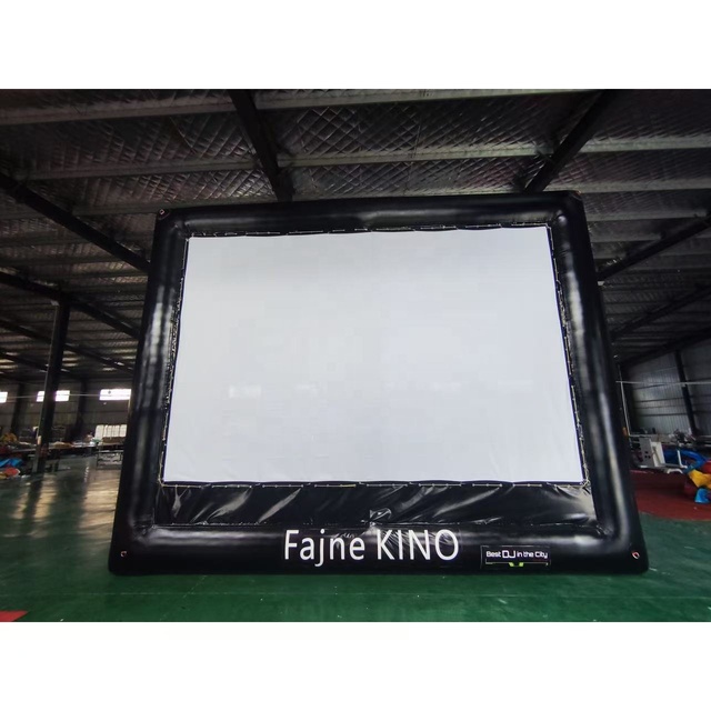 Outdoor Large PVC Inflatable Projection Screen, Commercial Inflatable Projection Screen, Wind Resistant and Noise Free