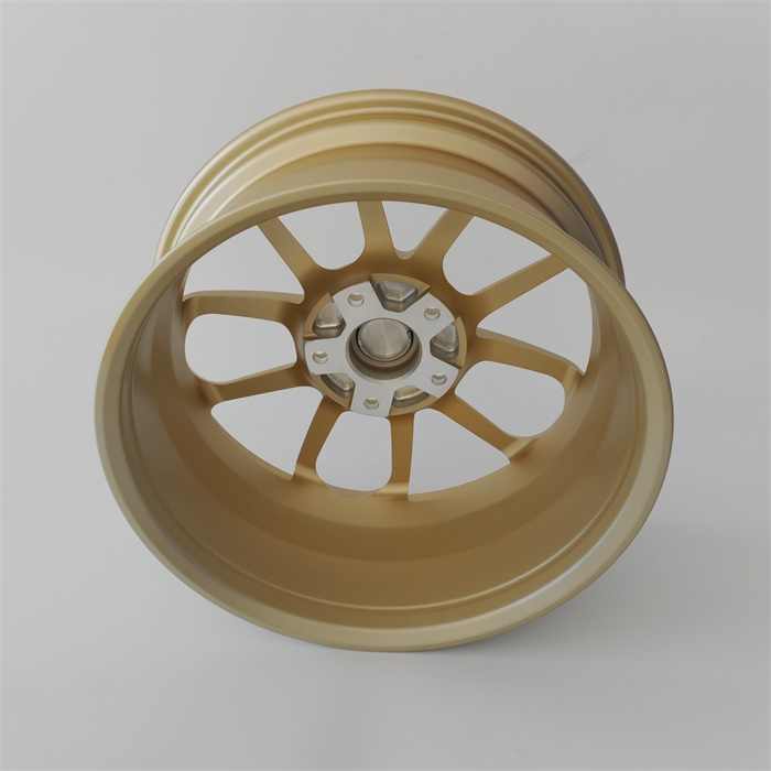 Popular luxury cool superior new style forged aluminum wheels rim Golden trim for passenger cars Brand Automobile 18*8.0/18*10