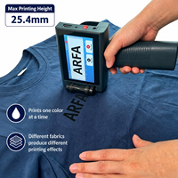 Imprimante jet d'encre portable 25,4 mm pour T-shirts, codes QR, dates de péremption, sacs en papier et plastique