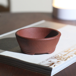 Maceta para Bonsái Hecha a Mano, Arcilla Morada, Estilo Chino Clásico, Mini Maceta de Escritorio, Tamaño de Palma - Product Image 3