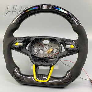 Accessoires intérieurs de voiture Volant de course en fibre de carbone et LED pour <span class=keywords><strong>SKODA</strong></span> <span class=keywords><strong>Octavia</strong></span> <span class=keywords><strong>RS</strong></span> IV VRS - Product Image 3