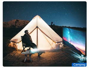 Projecteur de cinéma domestique intelligent LED Android 9 <span class=keywords><strong>avec</strong></span> mise au point automatique, correction trapézoïdale, portable, 600 ANSI Lumens, Full HD 1080P, 4K, 2+32G - Product Image 6