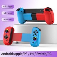 Mando de Juego D8 con Mango Extensible, Efecto de Luz RGB, Gatillo Hall, Vibración 3D, 6 Ejes, para PS, Teléfono Móvil, Switch, Tablet