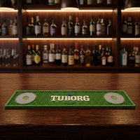 Tapis de bar antidérapant en PVC pour mélange de cocktails, tapis anti-goutte et anti-déversement, essentiel pour les barmans professionnels