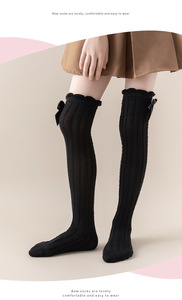 Primavera Verano niñas <span class=keywords><strong>calcetines</strong></span> hasta la rodilla <span class=keywords><strong>para</strong></span> niños Bowknot malla transpirable largo alto <span class=keywords><strong>Calcetines</strong></span> blanco gris negro rosa - Product Image 6