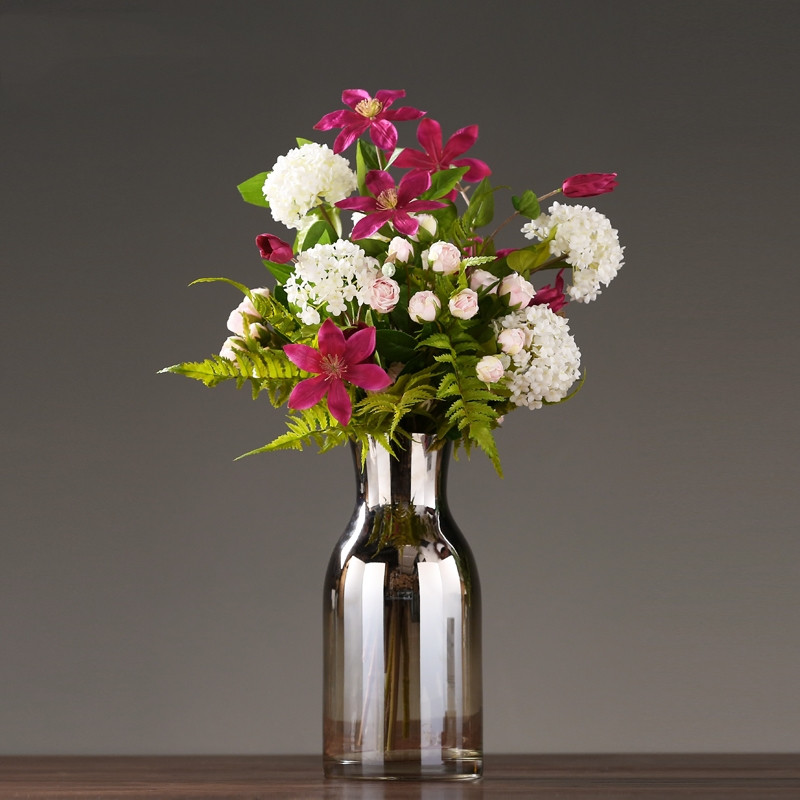 Factory Produced Wholesale Glass Flower Vases for Home Decor