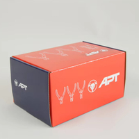 Chaussettes chaudes colorées populaires, emballage personnalisé en carton ondulé recyclable, boîte cadeau