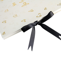 Maßgefertigtes Modisches Goldfolien-Hardcover Scrapbook Umweltfreundliches Spiral-Skizzenbuch mit Bandverschluss Papierumschlag Scrapbook