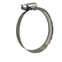 Collier de serrage américain à vis sans fin 1/2 po en bande perforée SS304 avec tête hexagonale W4 pour raccords de pompe de filtration de piscine