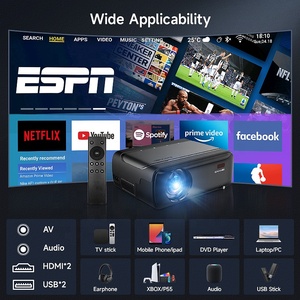 OEM thiết kế mới 4K Android 9.0 chiếu 4K wifi 5G 2 + 32G LCD rạp hát tại nhà tự động tập trung Keystone 1080P Máy chiếu di động - Product Image 6