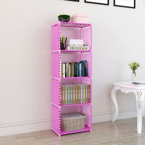 Estantería Portátil de 4 Niveles con Tela en la Parte Posterior - Product Image 5