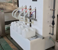 Machine de remplissage semi-automatique anti-corrosion à flux gravitaire pour détergent lessive et produits de nettoyage ménager