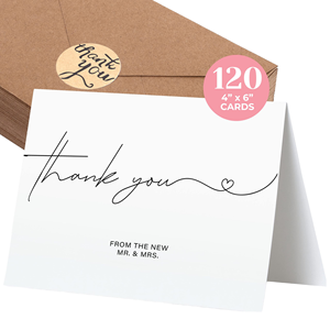 Carte de remerciement personnalisée, emballage de luxe, carte insérée, carte cadeau de mariage, papeterie imprimée pour emballage de marque et client - Product Image 1