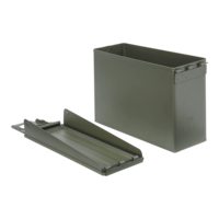Boîte de munitions M2A1 50 cal personnalisée pour biscuits comprimés tactiques, boîte de munitions en métal