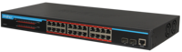 Switch Ethernet Gigabit géré L2 avec injecteur PoE, 24 ports, switch PoE BT 90W par port, switch Ultra PoE