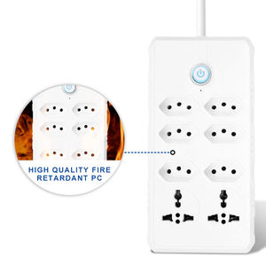 Brazilian Standard <strong>Plug</strong> 2M CCA Cable Power Extension <strong>Multiple</strong> Cord <strong>Socket</strong> with 8 Outlets 10A Rated Current for Brazil - Product Image 4