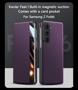 <span class=keywords><strong>Funda</strong></span> <span class=keywords><strong>para</strong></span> Teléfono Samsung Z Fold 7 Ultrafina con Impresión por Transferencia de <span class=keywords><strong>Agua</strong></span>, Patrón de Fibra de Carbono, Color Sólido, Protectora - Product Image 6