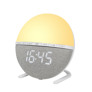 Réveil électronique multifonctionnel en plastique avec lampe de chevet intelligente, affichage LED, fonction snooze et modes de sommeil personnalisables - Product Image 1