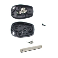Hiton 3 boutons en alliage d'aluminium noir coque de clé étanche avec lame VAC102 Bettey pince pour DACIA DOKKER DUSTER LODGY
