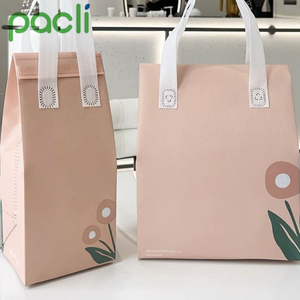 Grandi borse da pranzo termiche personalizzate all'ingrosso-trasportini alimentari isolati usa e getta e riutilizzabili eco-friendly - Product Image 2