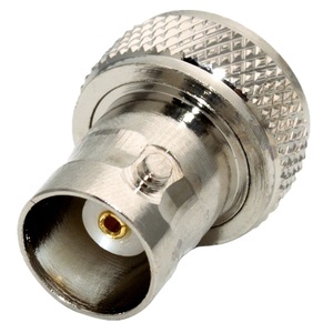 Adaptateur radiofréquence BNCK SMAK en nickel plaqué cuivre, BNC femelle vers SMA femelle - Product Image 2