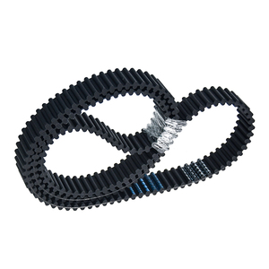 Correas Sincrónicas Dentadas de Doble Cara de Goma Abierta con Alambre de Acero de Poliuretano HTDS 3M 8M 5M 14M XH T10 - Product Image 2