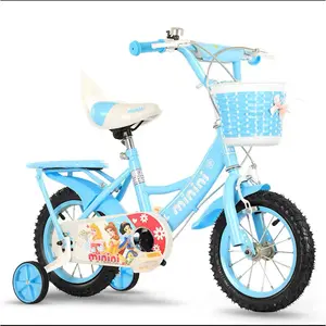Bicicleta con ruedas de entrenamiento para niños, modelo de varios tamaños, multicolor