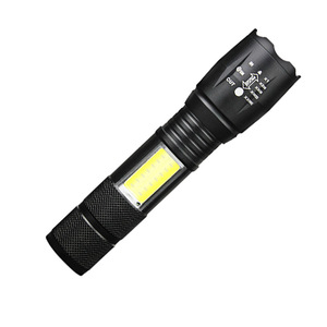 ไฟฉาย LED แบบชาร์จไฟได้พร้อมไฟด้านข้าง อลูมิเนียมอัลลอยด์สำหรับใช้งานกลางแจ้ง แสงสีขาว - Product Image 3
