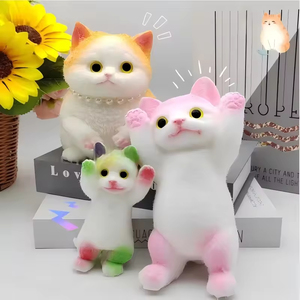 Juguete Blandito de Gato Realista, Figura Antiestrés y de Regalo, Superventas - Product Image 2
