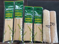 Offre Spéciale – Lot de Brochettes en Bambou Antiadhésives et Résistantes à la Chaleur de 25 cm, Modèle Falcon, pour Barbecue