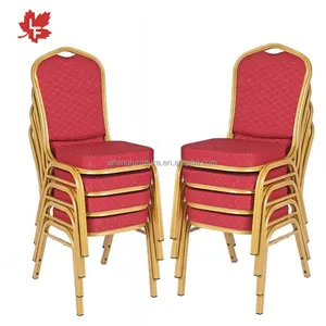 Metal demir düğün restoran otel sandalyeleri istifleme alüminyum ucuz Banqueting sandalyeler ve masalar