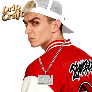 Collar con Colgante de Cadena Chapada en Oro con Diseño de Hip-Hop, para Hombre y Mujer, con Incrustaciones de Circonio, Joyería Moderna - Product Image 5