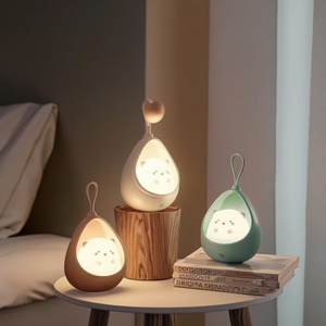 Cute Cat Motion <b>Sensor</b> <b>Night</b> <b>Light</b> Wall Lamp Rechargeable Battery-Powered Bedroom Decoration Perfect Gift for Kids Toddler - Product Image 1