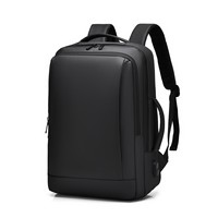Nouveau Sac à Dos pour Ordinateur Portable 17 Pouces Multifonctionnel en PU Imperméable avec Fermeture Éclair, Logo Personnalisé pour Étudiants, Port USB et Motif Géométrique