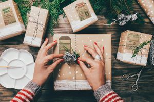 Polypropylene Santa Claus Gift Tag Stickers 2 X 3 Inch Holiday <strong>Labels</strong> <strong>Roll</strong> 100 Rustic Christmas Tags Wrapping Household - Product Image 5