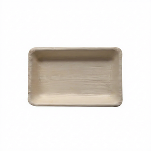 Plateau rectangulaire profond jetable écologique en feuille de palmier bio - Product Image 1