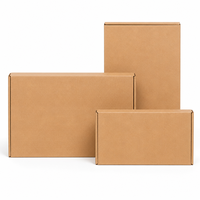 Boîte d'expédition élégante en carton kraft recyclé et biodégradable, personnalisable avec logo imprimé, réutilisable, pliable à plat, pour emballage cadeau