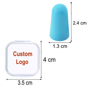 سدادات الأذن المخصصة سدادات الأذن الضوضاء مع حالة للحد من النوم <span class=keywords><strong>PU</strong></span> - Product Image 2
