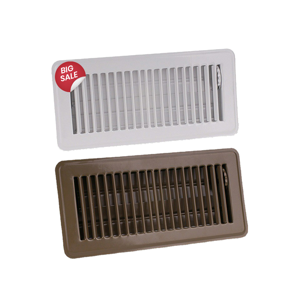 Rejilla cuadrada blanca con marco de ventilación 15x15 ventilación pared ventilar