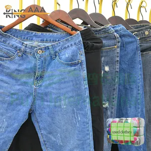 Женские джинсы большого размера, оптовая продажа, б/у брюки, Корейская одежда, тюки, б/у одежда из Турции