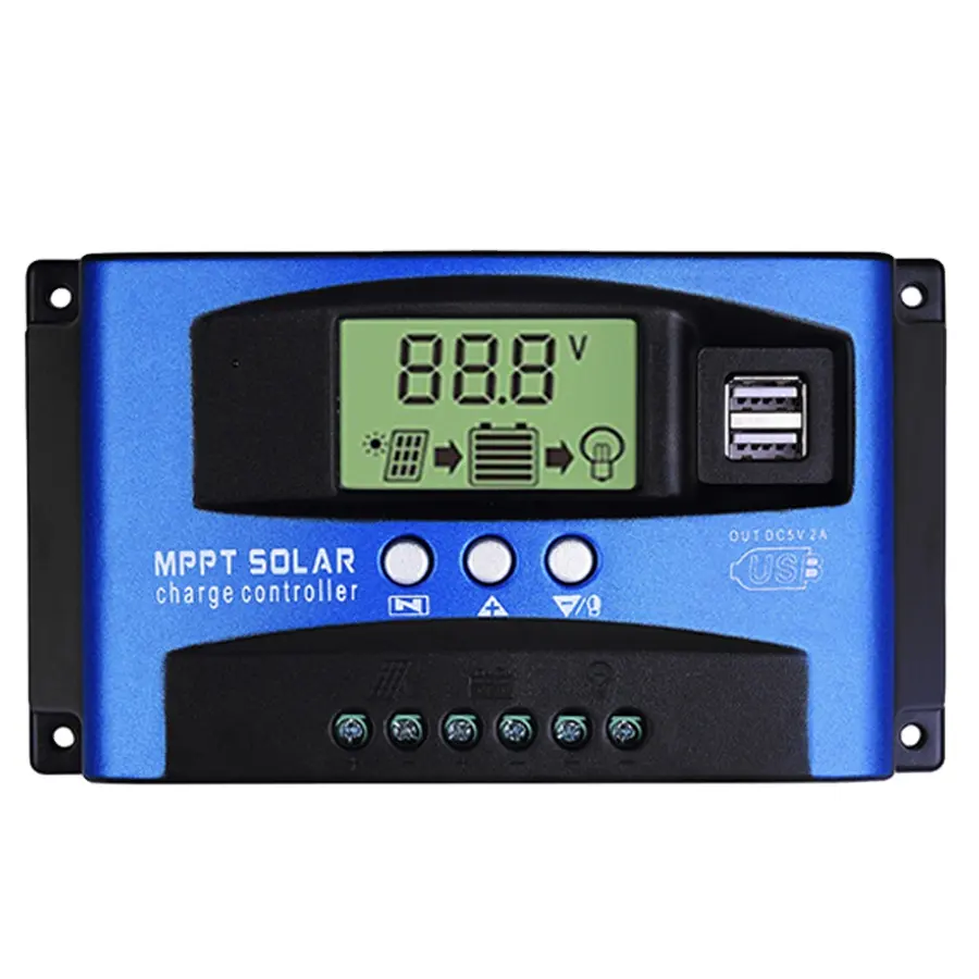 MPPT Solar Charge Controller 12V 24V 36V 48V 60V 30A 40A 50A 60A 100A Solar Regulator Solarライトソーラー充電器コントローラ